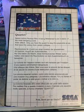 QUARTET SEGA MASTER SYSTEM SMS - jeux video game-x