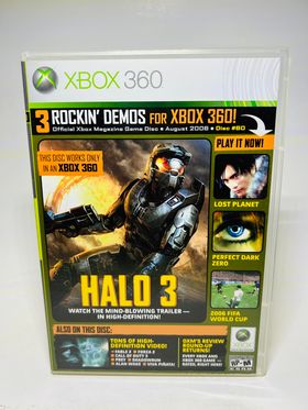 OFFICIAL XBOX MAGAZINE DEMO DISC 60 XBOX 360 X360 - jeux video game-x