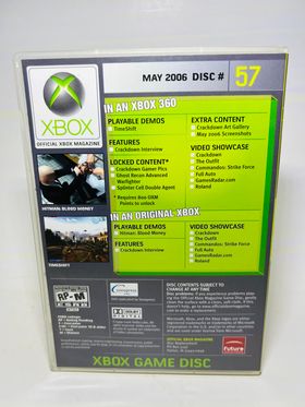 OFFICIAL XBOX MAGAZINE DEMO DISC 57 XBOX 360 X360 - jeux video game-x