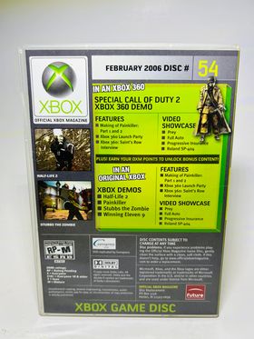 OFFICIAL XBOX MAGAZINE DEMO DISC 54 XBOX 360 X360 - jeux video game-x