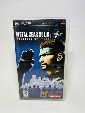 METAL GEAR SOLID PORTABLE OPS PLUS + PLAYSTATION PORTABLE PSP - jeux video game-x