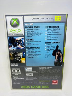 OFFICIAL XBOX MAGAZINE DEMO DISC 66 XBOX 360 X360 - jeux video game-x