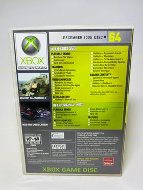 OFFICIAL XBOX MAGAZINE DEMO DISC 64 XBOX 360 X360 - jeux video game-x