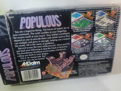 POPULOUS EN BOITE SUPER NINTENDO SNES - jeux video game-x