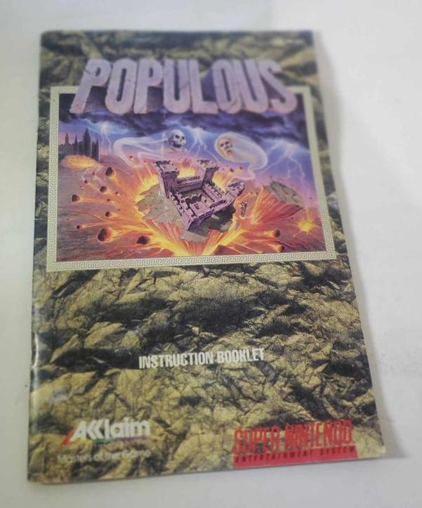 POPULOUS EN BOITE SUPER NINTENDO SNES - jeux video game-x