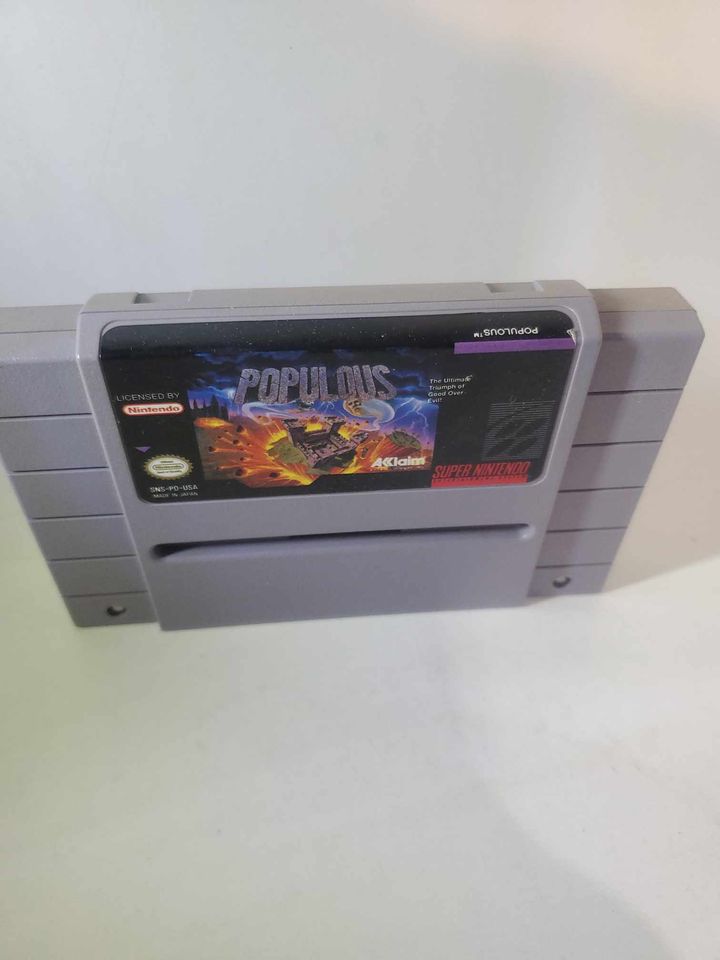 POPULOUS EN BOITE SUPER NINTENDO SNES - jeux video game-x