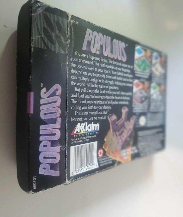 POPULOUS EN BOITE SUPER NINTENDO SNES - jeux video game-x