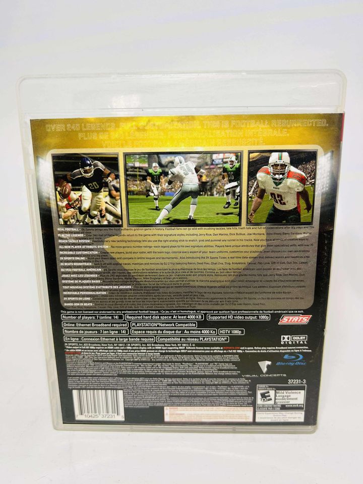 ALL PRO FOOTBALL 2K8 PLAYSTATION 3 PS3 - jeux video game-x