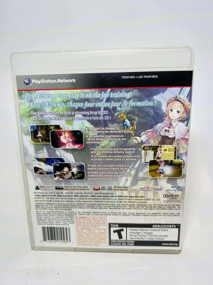 ATELIER RORONA: THE ADVENTURER OF ARLAND (PLAYSTATION 3 PS3) - jeux video game-x