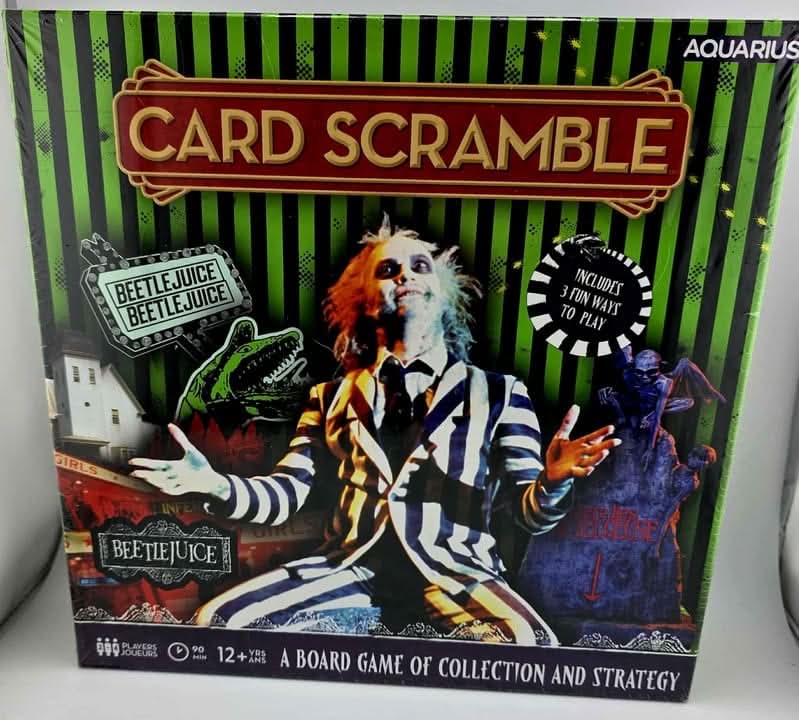 Jeu de société Aquarius Beetlejuice Card Scramble JSOCIETE jeux video game-x