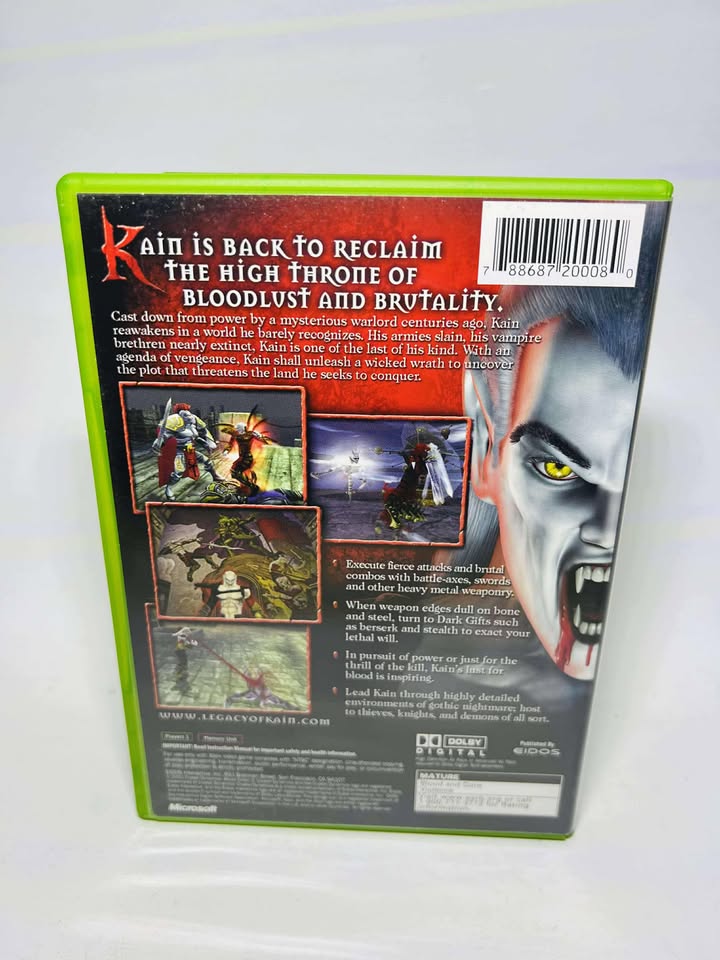 BLOOD OMEN 2: LEGACY OF KAIN XBOX - jeux video game-x