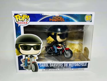 FUNKO POP! RIDES MARVEL CAPTAIN MARVEL CAROL DANVERS ON MOTORCYCLE #57 - jeux video game-x