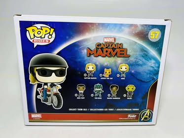 FUNKO POP! RIDES MARVEL CAPTAIN MARVEL CAROL DANVERS ON MOTORCYCLE #57 - jeux video game-x