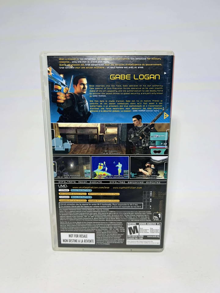 SYPHON FILTER DARK MIRROR Greatest hits PLAYSTATION PORTABLE PSP - jeux video game-x