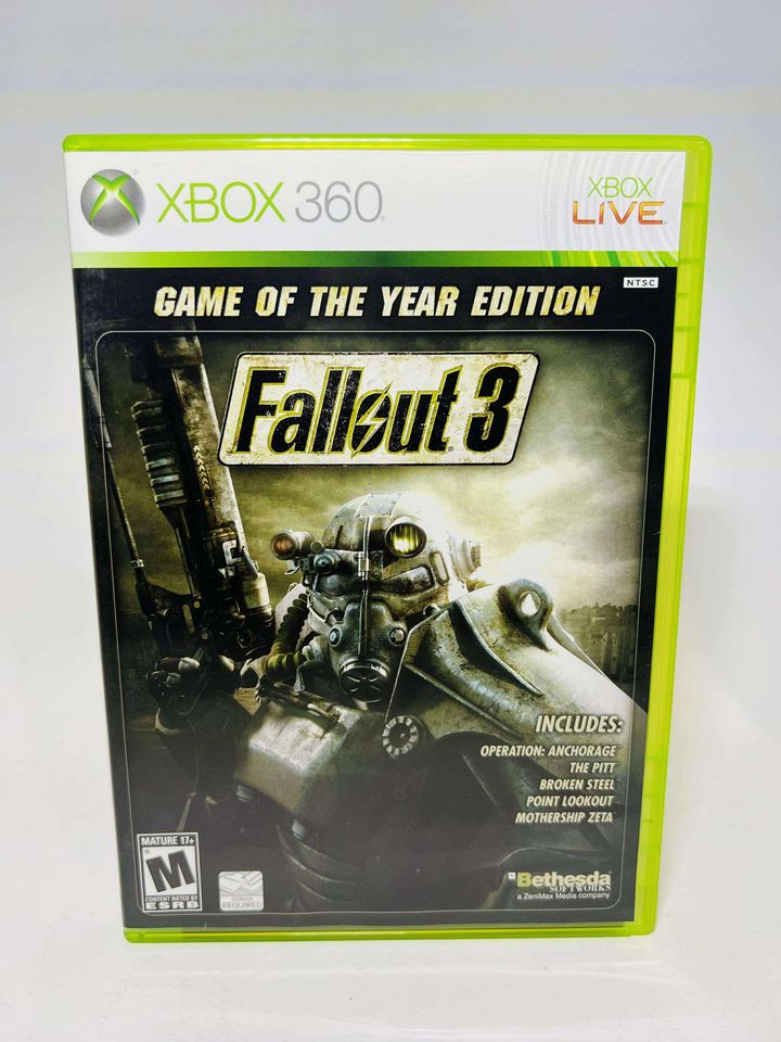 FALLOUT 3 GAME OF THE YEAR EDITION GOTY XBOX 360 X360 - jeux video game-x