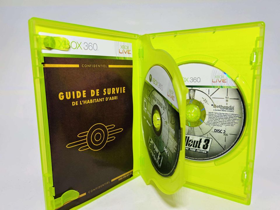 FALLOUT 3 GAME OF THE YEAR EDITION GOTY XBOX 360 X360 - jeux video game-x