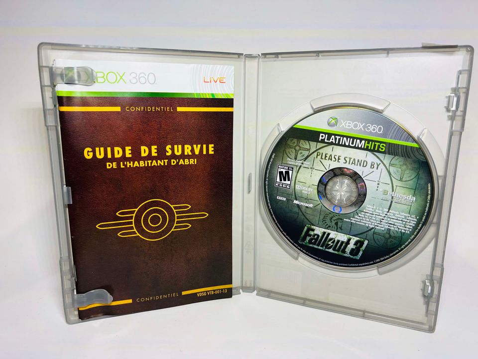 FALLOUT 3 PLATINUM HITS XBOX 360 X360 - jeux video game-x