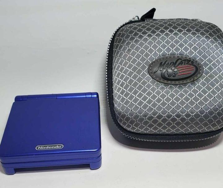 CONSOLE NINTENDO GAMEBOY ADVANCE GBA SP BLEU COBALT MODEL AGS-001 SYSTEM - jeux video game-x