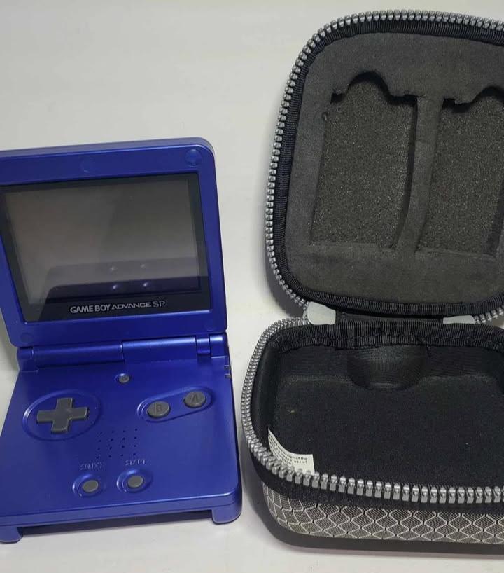 CONSOLE NINTENDO GAMEBOY ADVANCE GBA SP BLEU COBALT MODEL AGS-001 SYSTEM - jeux video game-x