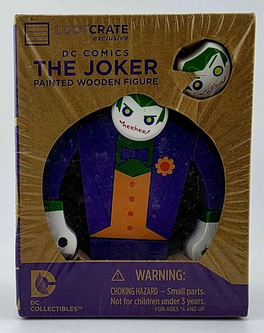 Figurine Loot Crate Exclusive "The Joker" Painted Wooden Figure DC Comics 2015 jeux video game-x