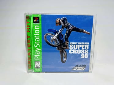 Jeremy McGrath Supercross 98 Greatest Hits PLAYSTATION PS1 - jeux video game-x