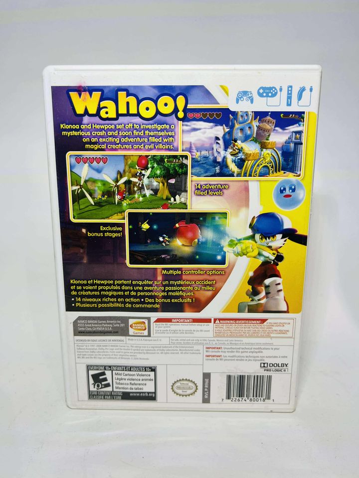 KLONOA NINTENDO WII - jeux video game-x