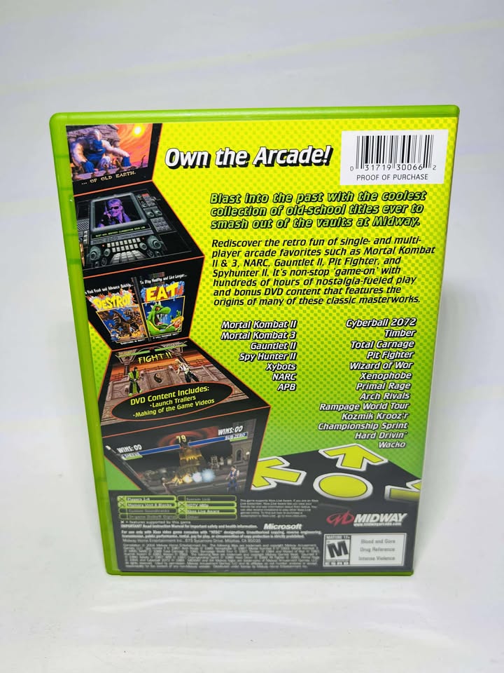 MIDWAY ARCADE TREASURES 2 XBOX - jeux video game-x