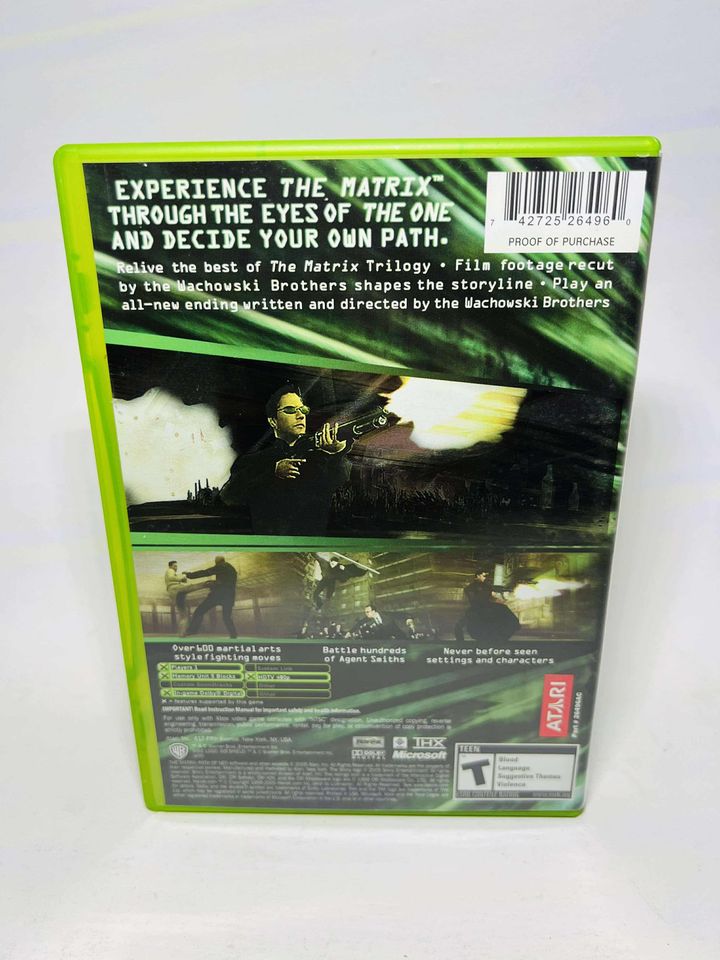 THE MATRIX PATH OF NEO XBOX - jeux video game-x