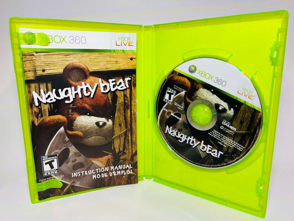 NAUGHTY BEAR XBOX 360 X360 - jeux video game-x