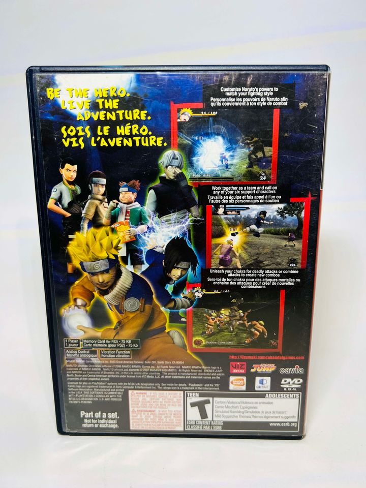 NARUTO UZUMAKI CHRONICLES PLAYSTATION 2 PS2 - jeux video game-x