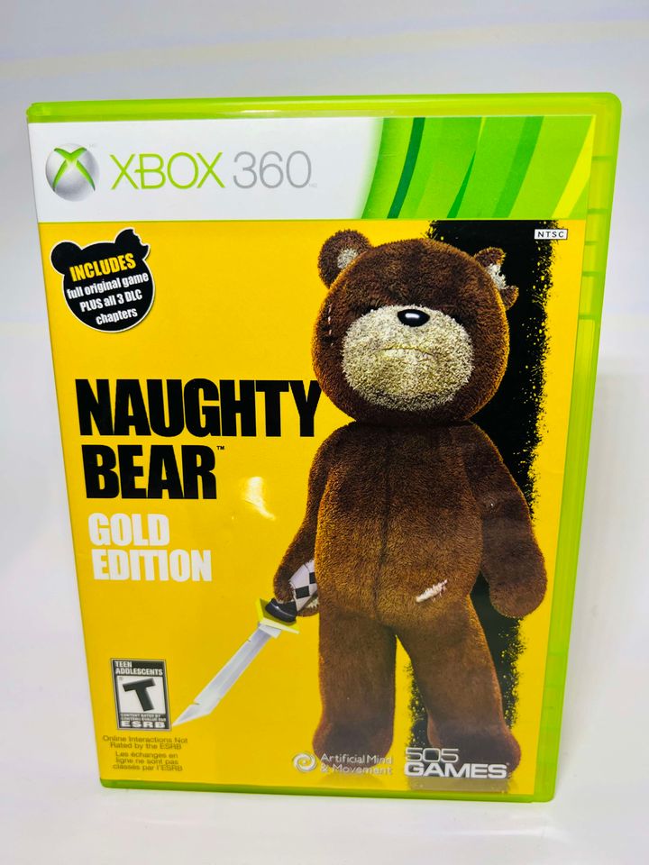 NAUGHTY BEAR GOLD EDITION XBOX 360 X360 - jeux video game-x