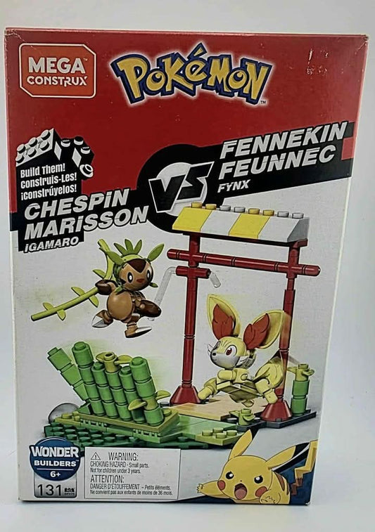 Mega Construx Pokemon Chespin Vs. Fennekin Construction Set 131 Pieces Multi megaconstrux