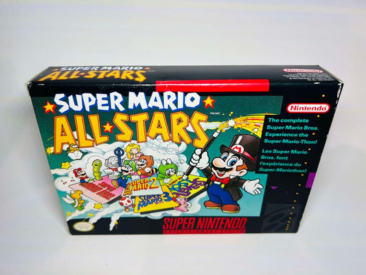 SUPER MARIO ALL-STARS EN BOITE VERSION CANADIENNE SUPER NINTENDO SNES - jeux video game-x