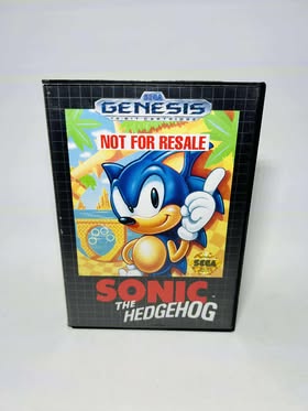 SONIC THE HEDGEHOG Not for Resale  NFR SEGA GENESIS SG - jeux video game-x