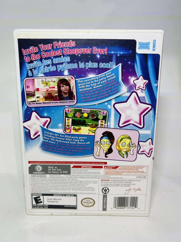 SLEEPOVER PARTY NINTENDO WII - jeux video game-x