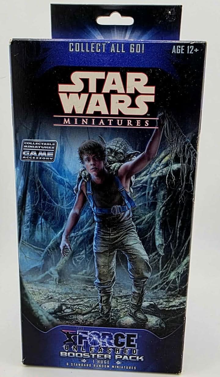 Star Wars Miniatures- The Force Unleashed Booster Pack- Luke & Yoda jeux video game-x