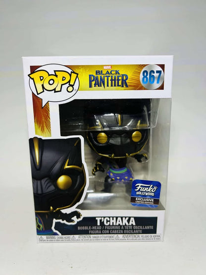 Funko Pop! BLACK PANTHER T'CHAKA #867 *FUNKO HOLLYWOOD EXCLUSIVE* - jeux video game-x