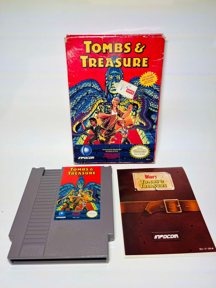 TOMBS & TREASURE EN BOITE NINTENDO NES - jeux video game-x