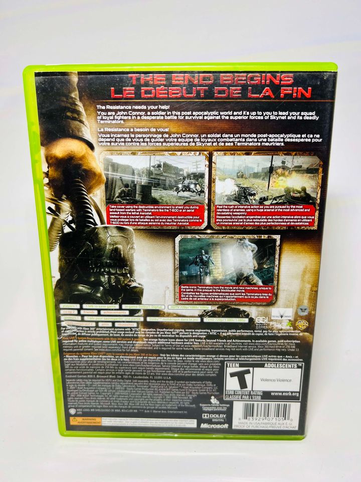 TERMINATOR SALVATION XBOX 360 X360 - jeux video game-x