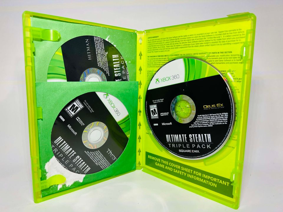 Ultimate Stealth Triple Pack XBOX 360 X360 - jeux video game-x