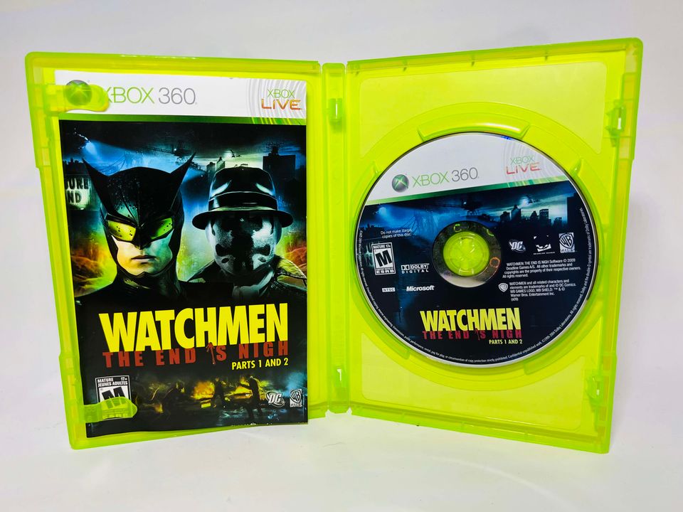 WATCHMEN THE END IS NIGH PARTS 1 & 2 XBOX 360 X360 - jeux video game-x