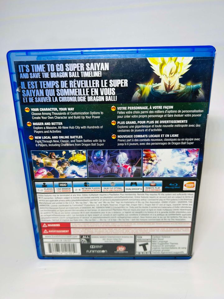 DRAGON BALL XENOVERSE 2 PLAYSTATION 4 PS4 - jeux video game-x