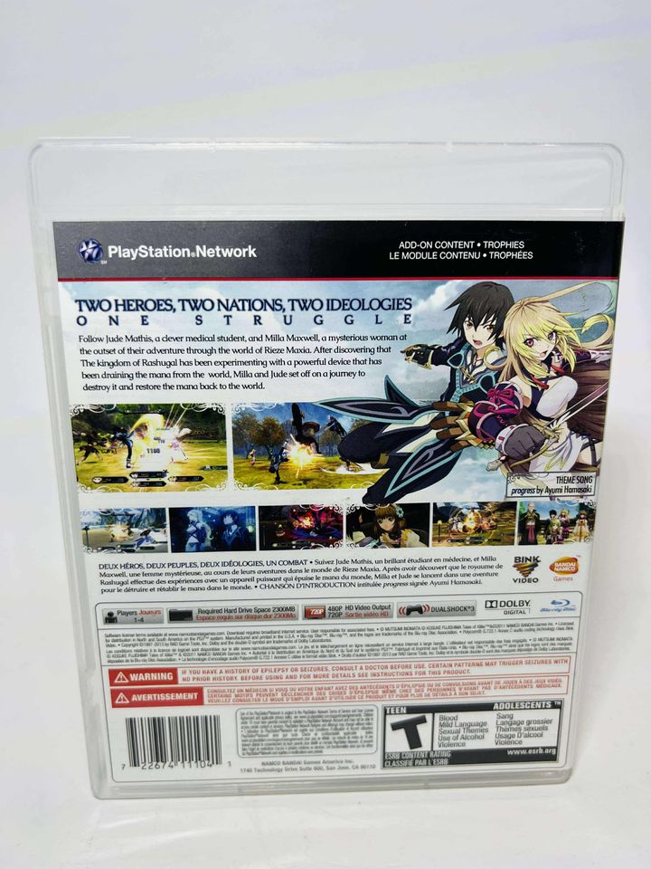 TALES OF XILLIA PLAYSTATION 3 PS3 - jeux video game-x