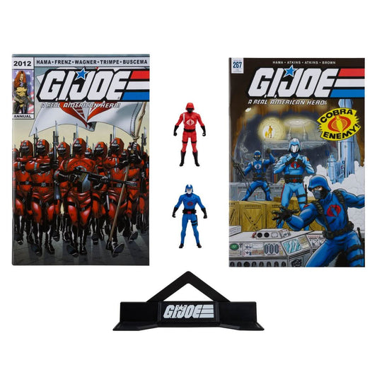 FIGURINE McFarlane Toys - G.I. Joe - Page Punchers - 3" Cobra Commander and Crimson Guard Figures with Comics 2-Pack