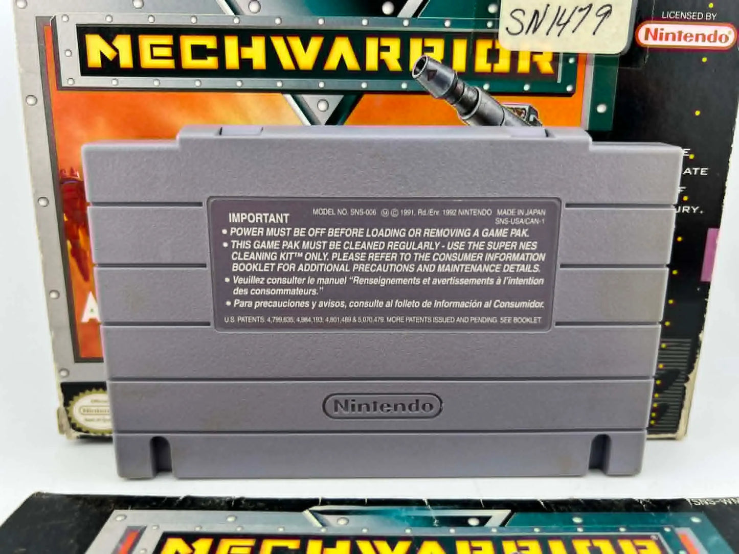 MechWarrior Super Nintendo SNES