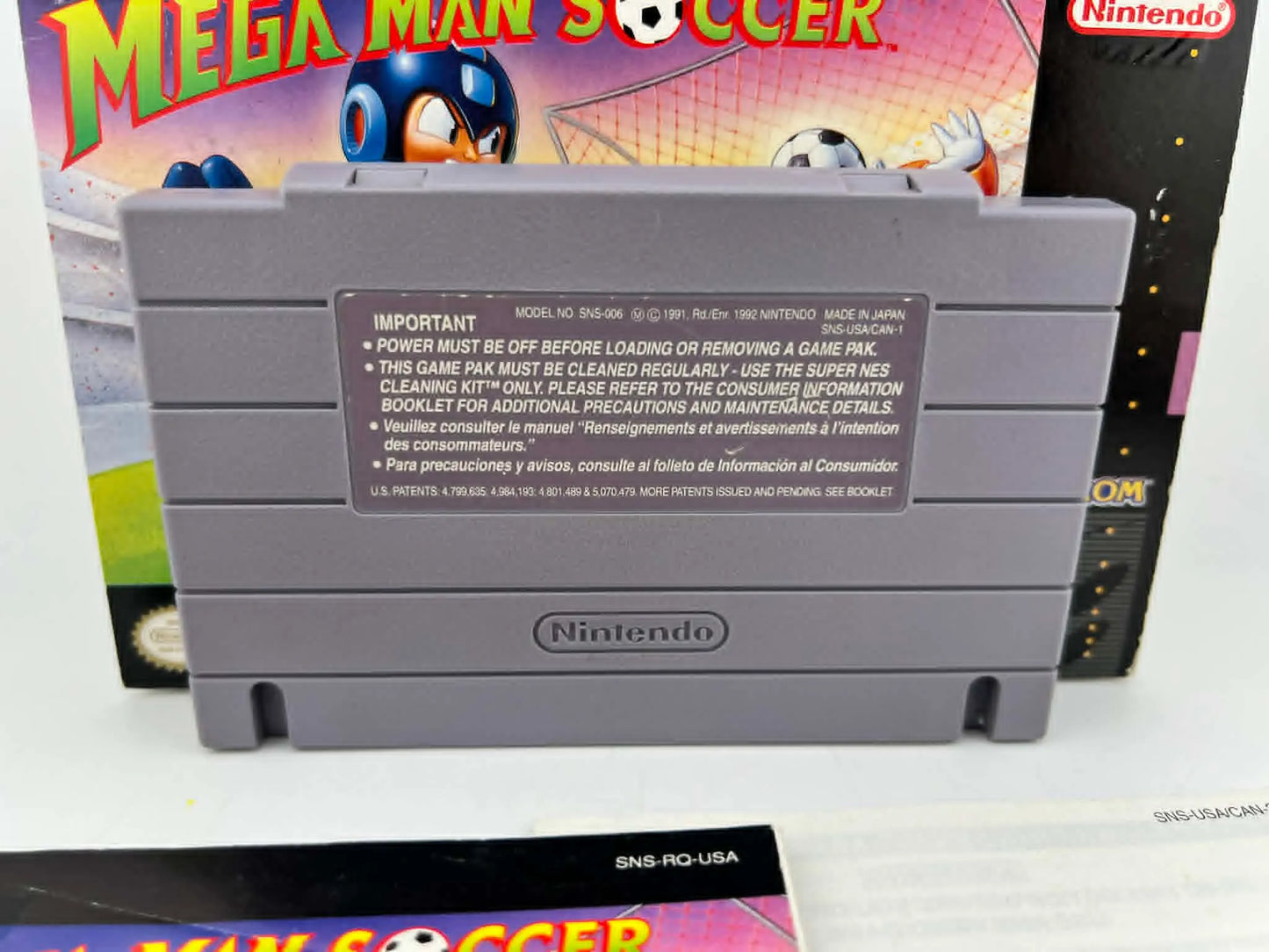 MEGA MAN SOCCER en boite SUPER NINTENDO SNES