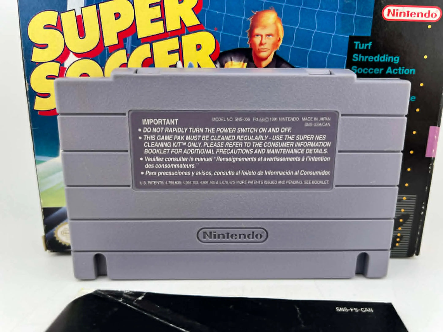 SUPER SOCCER EN BOITE SUPER NINTENDO SNES