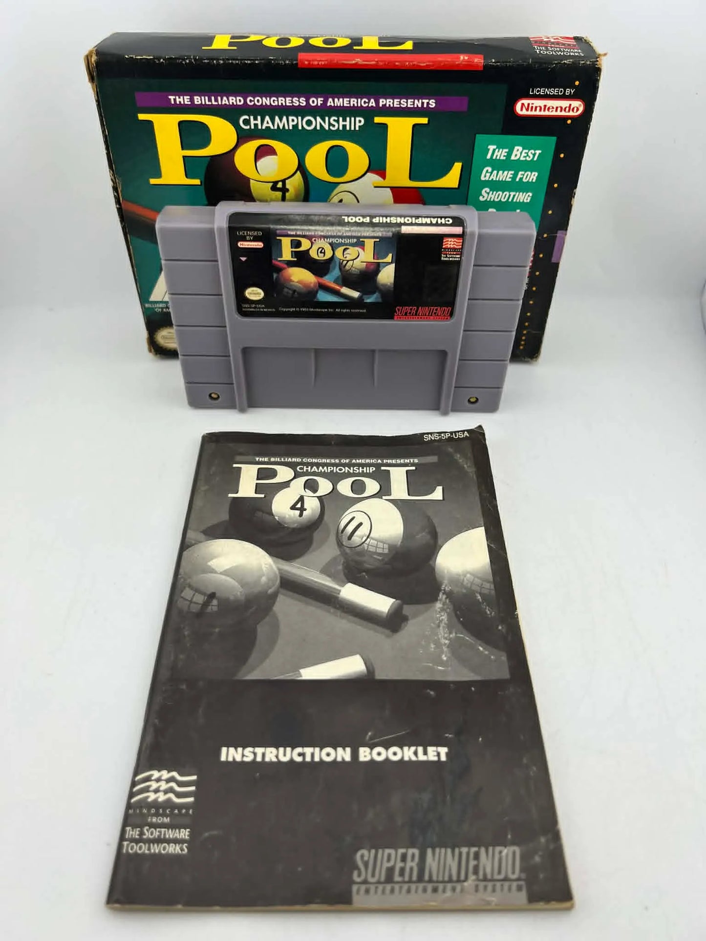 CHAMPIONSHIP POOL EN BOITE SUPER NINTENDO SNES