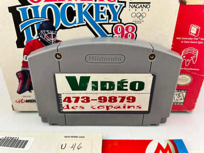 OLYMPIC HOCKEY NAGANO 98 EN BOITE NINTENDO 64 N64