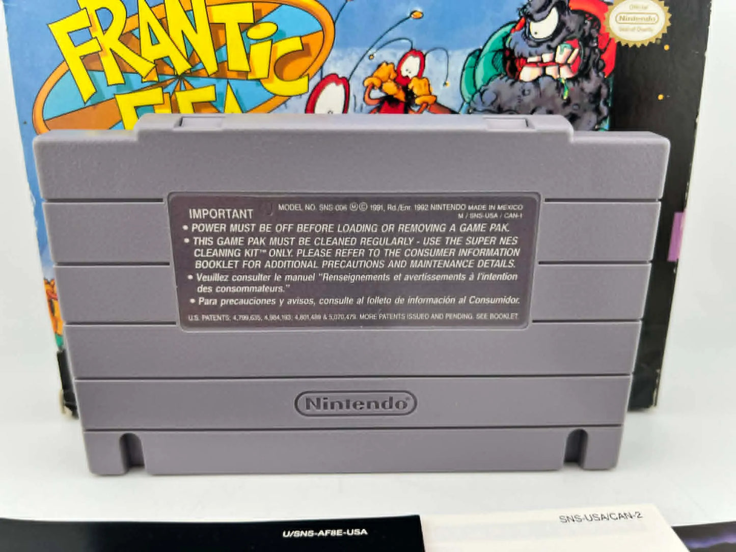 FRANTIC FLEA EN BOITE SUPER NINTENDO SNES